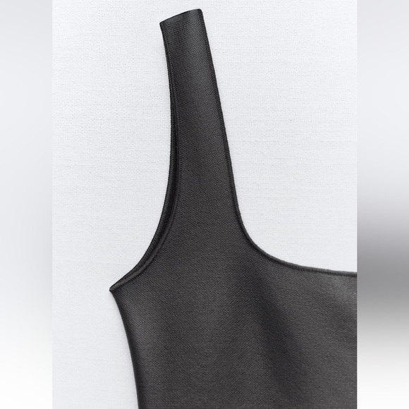 New ZARA Stretch Knit Bodycon Midi Dress - Picture 7 of 7